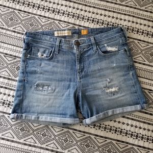 Anthropologie Pilcro HighWaisted Denim Jean Shorts 26